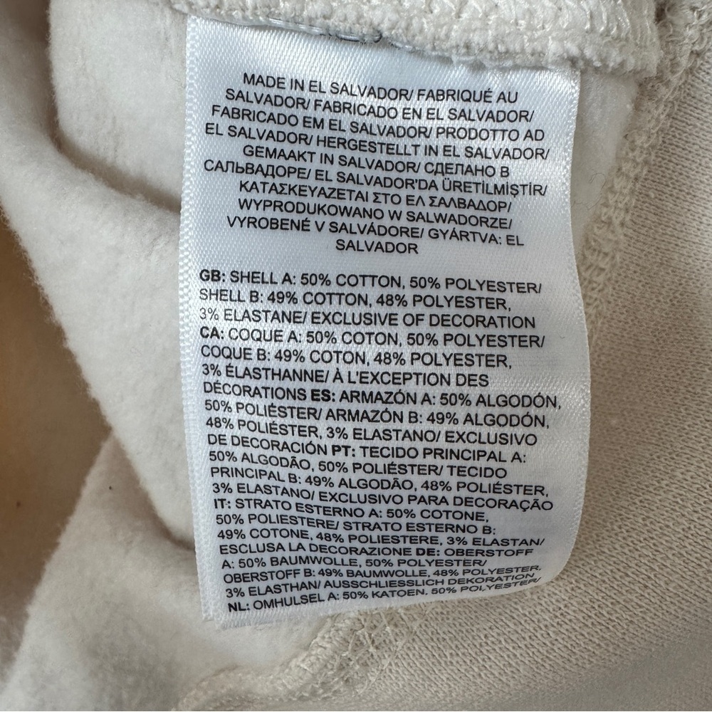 The North Face Cream Half-Zip Pullover Sweatshirt Women's XL - Picture 8 of 8